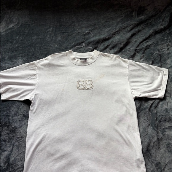 Balenciaga White Short Sleeve Tee